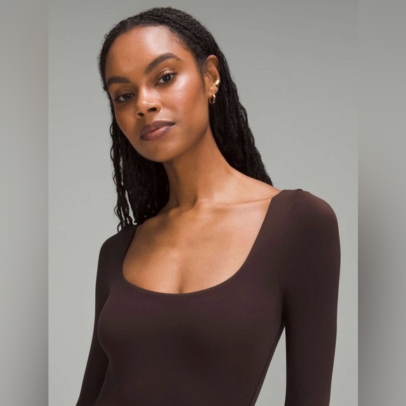 NWT Lululemon Wundermost Ultra Soft Nulu Square Neckline Long Sleeve Bodysuit XL - Picture 4 of 14